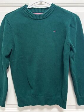 Tommy Hilfiger Green Crewneck Knit Sweater